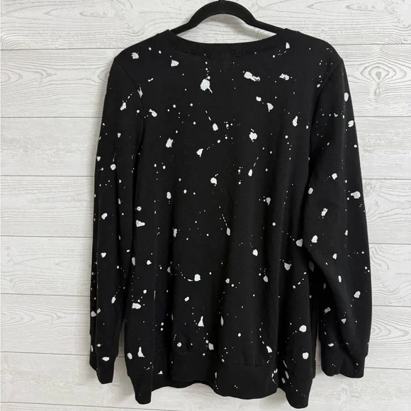 The Vinyl Icons Women’s Black Pullover “KISS” Sweatshirt. Size 2 (XL) - Picture 3 of 7